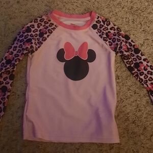 Disney Pink Minnie Junior Girls Top